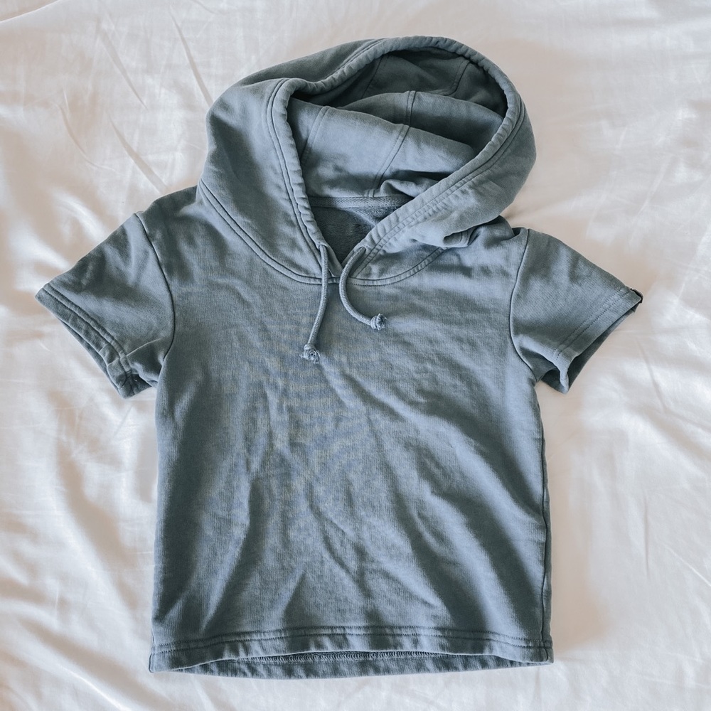 Alphalete Short Sleeve Cropped Hoodie